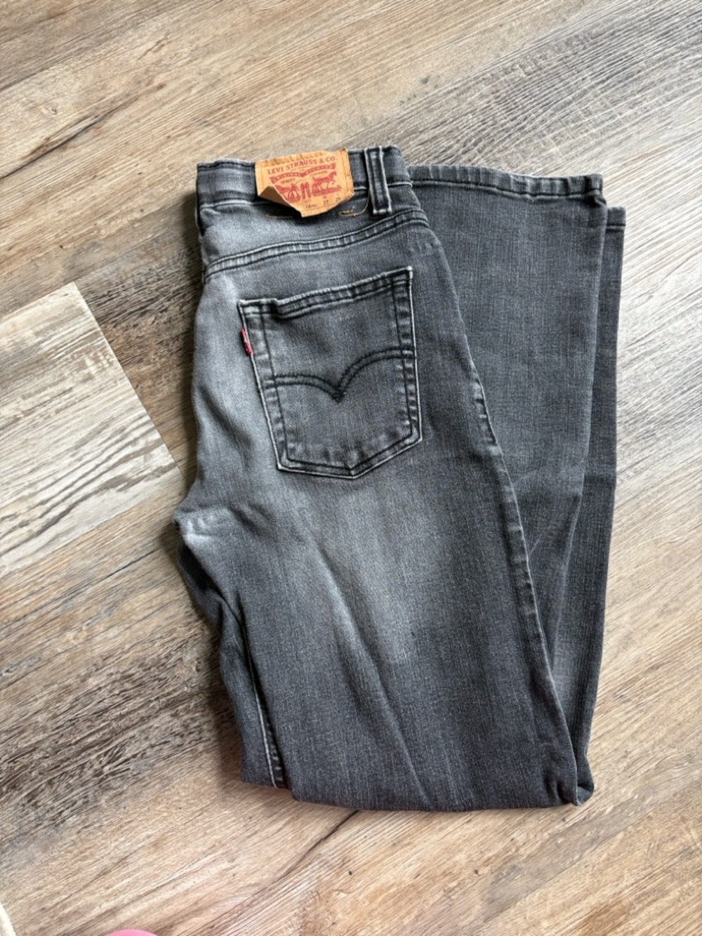 Levi's Kids Gray Wash Straight Jeans